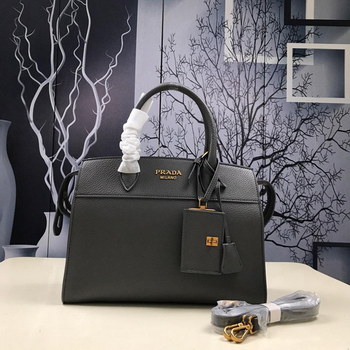 Replica Prada 1BA047 Women Esplanade Leather Bag Grey