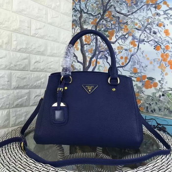 Replica 2016 New Arrival Prada 2956 Genuine Leather Women Handbag Blue