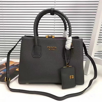 Replica Prada 1996 Women Tote Handbag Grey