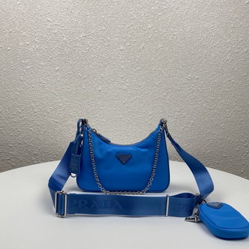 Replica Copy Prada 1BH204 Re Edition 2005 Re Nylon Bag Blue 1
