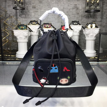 Replica Replica Prada Women Nylon Shoulder Bag 1BH097
