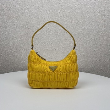 Replica Replica Prada 1NE204 Nylon and Saffiano Leather Mini Bag Yellow