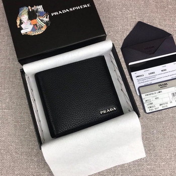 Replica Replica Prada 2M0513 1 Classics Men Short Wallet Black