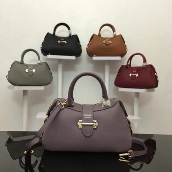 Replica 2016 New Arrival Prada 6029 Genuine Leather Women Handbag Purple