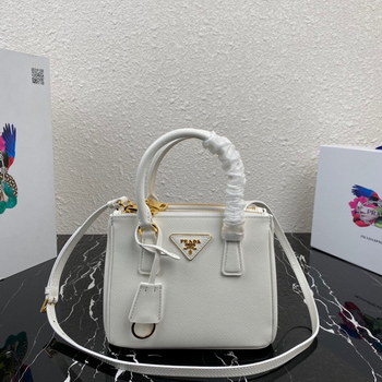 Replica Replica Prada 1BA906 Galleria Saffiano Leather Micro Bag White