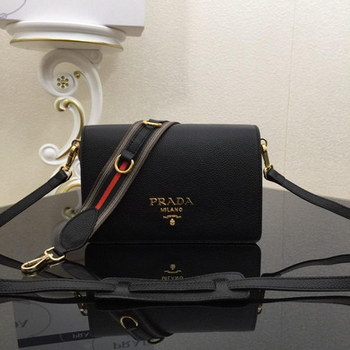 Replica Replica Prada 1BD102 Calf Leather Women Shoulder Bag Black