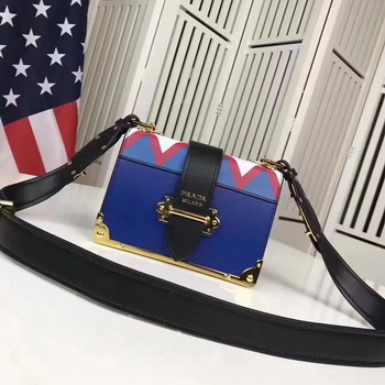 Replica Prada Pionniere Cahier Bag Blue