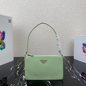 Replica Top Replica Prada 1BC155 Brushed Leather Mini Bag Green
