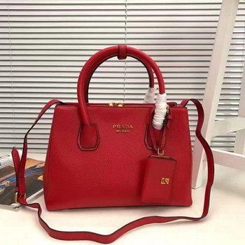 Replica Prada 1996 Women Tote Handbag Red
