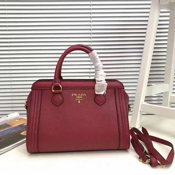 Replica Prada 1189 Tote Leather Bag Rose