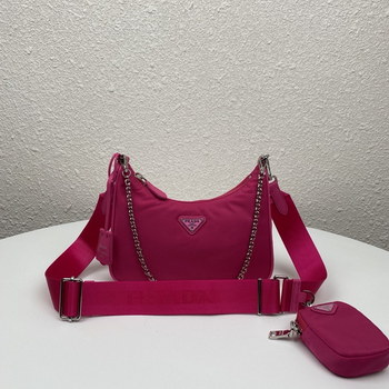 Replica Copy Prada 1BH204 Re Edition 2005 Re Nylon Bag Dark Red