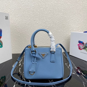 Replica Replica Prada 1BA906 Galleria Saffiano Leather Micro bag Astral Blue