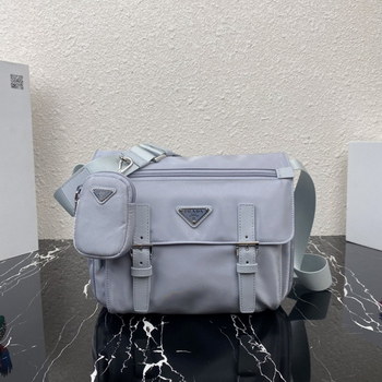 Replica Replica Prada 1BD953 Re Nylon Shoulder Bag Light Blue