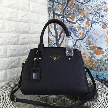 Replica 2016 New Arrival Prada 2956 Genuine Leather Women Handbag Black
