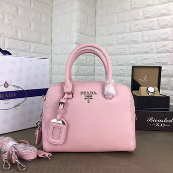 Replica 2016 New Arrival Prada 2980 Genuine Leather Women Handbag Pink