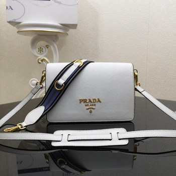 Replica Replica Prada 1BD102 Calf Leather Women Shoulder Bag White
