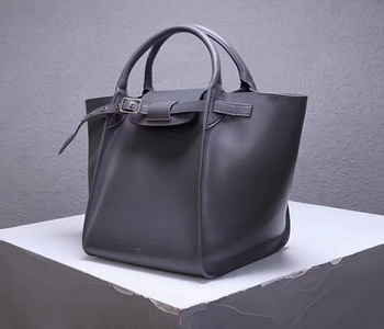 Replica Best Price Celine Small Big Bag With Long Strap In Supple Grained Calfskin Grey