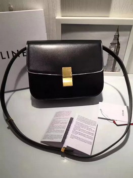 Replica Original Quality Celine Clasp Classic Box Bag Medium Black