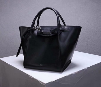 Replica Best Price Celine Small Big Bag With Long Strap In Supple Grained Calfskin Black