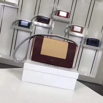 Replica Celine Medium Frame Shoulder Bag Purple and Yellow