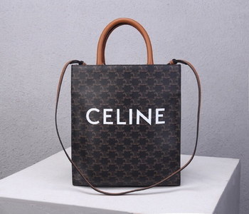 Replica Top Replica Celine Women Small Cabas vertical in Triomphe Canvas
