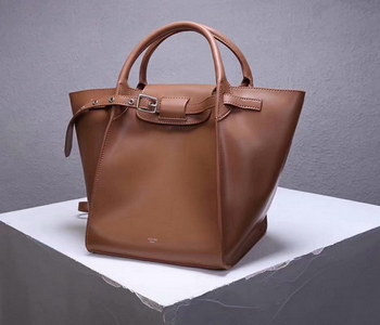 Replica Best Price Celine Small Big Bag With Long Strap In Supple Grained Calfskin Coffee