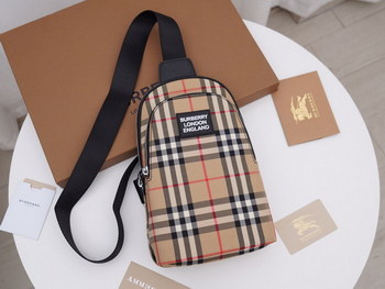 Replica Best Selling Burberry Men Bum Chest Bag Vintage Check Copy 003