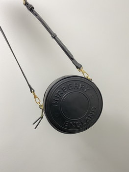 Replica Replica Burberry Debossed Logo Graphic Leather Louise Bag Black