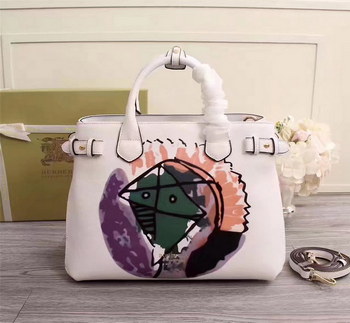 Replica Burberry The Medium Banner in Pallas Heads Motif Leather