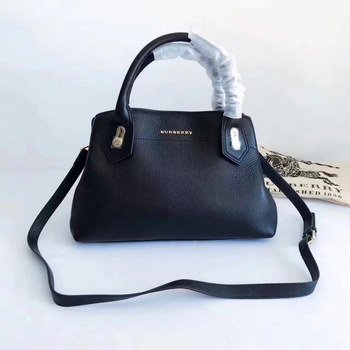 Replica Buberry 2017 Leather Tote Bag Black