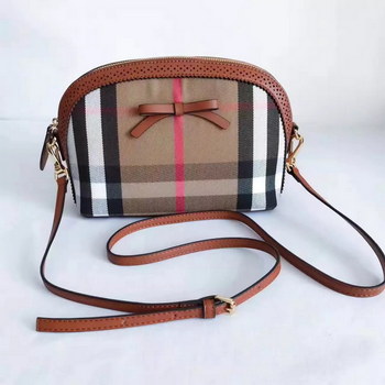 Replica Burberry Hourse Check Mini Orchard Crossbody Bag Coffee