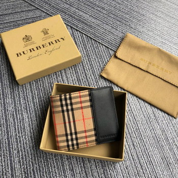 Replica New Replcia Burberry Small Scale Check International Bifold Wallet
