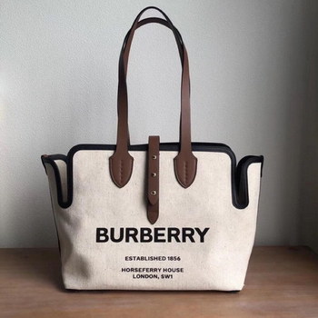 Replica Replica Burberry The Medium Soft Cotton Canvas Belt Bag Brown