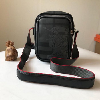 Replica New Replica Burberry Small EKD London Check Men Crossbody Bag