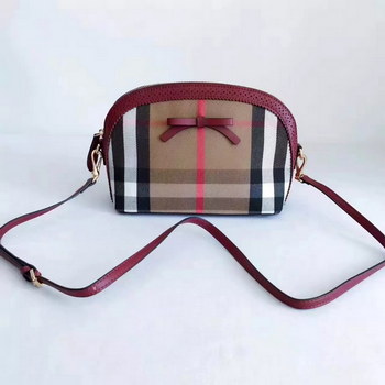 Replica Burberry Hourse Check Mini Orchard Crossbody Bag Red