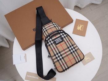 Replica Best Selling Burberry Men Bum Chest Bag Vintage Check Copy 004