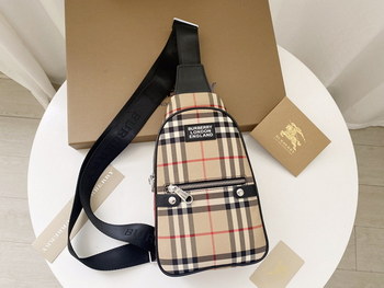 Replica Best Selling Burberry Men Bum Chest Bag Vintage Check Copy