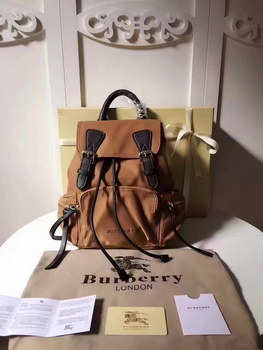 Replica Burberry 66171 The Medium Coffee Rucksack in Technical Nylon and Leather