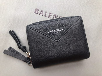 Replica Replica Balenciaga Zipper Wallet Black 2