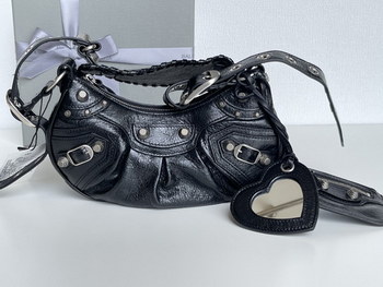 Replica Replica Balenciaga Large Leo Cagole Shoulder Bag Black