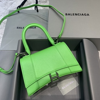 Replica Replcai Balencia Hourglass Small Top Handle Bag Green With Sliver Hardware