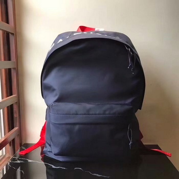 Replica Cheap Replica Balenciaga Embroidered Nylon Wheel Backpack Blue