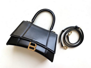 Replica Replica Balenciaga Hourglass XS Top Handle Bag Black