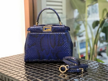 Replica Replica Fendi Peekaboo Iconic Mini Python handbag 003