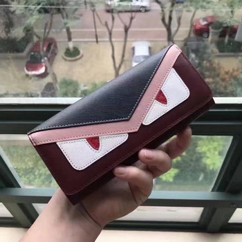 Replica Fendi Continental Wallet in Red Leather