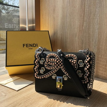 Replica Perfect Replica Fendi Kan I Multicolor Leather Mini Bag