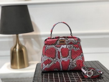 Replica Replica Fendi Peekaboo Iconic Mini Python handbag 002