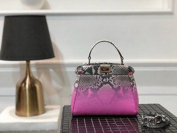 Replica Replica Fendi Peekaboo Iconic Mini Python handbag 007