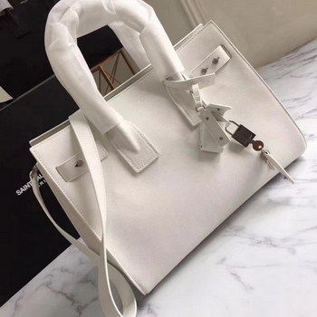 Replica Saint Laurent Sac De Jour Souple Duffle Bag in White