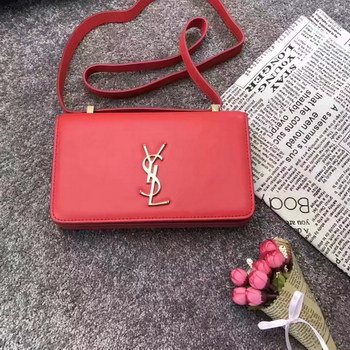 Replica Saint Laurent Paris New Style Women Leather Shoulder Bag Red